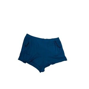 Torrid Super Soft Teal Blue Bamboo Jersey Sleep Shorts Plus Size 2 2X Lounge